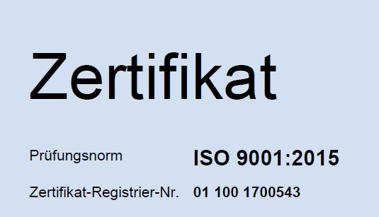 Hier geht es zum ISO-9001 Zertifikat der Härterei Jaschinski & Chavier